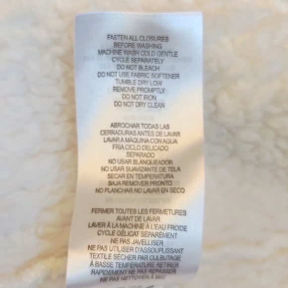 Free Country SZ XL Off White Faux Fur Vest. - Picture 9 of 10